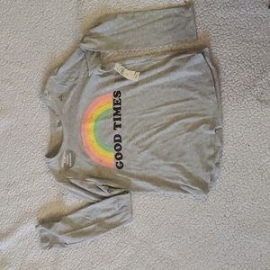 New with tags Gap Kids long sleeve  flip sequins shirt. Rainbow pattern. S. 10